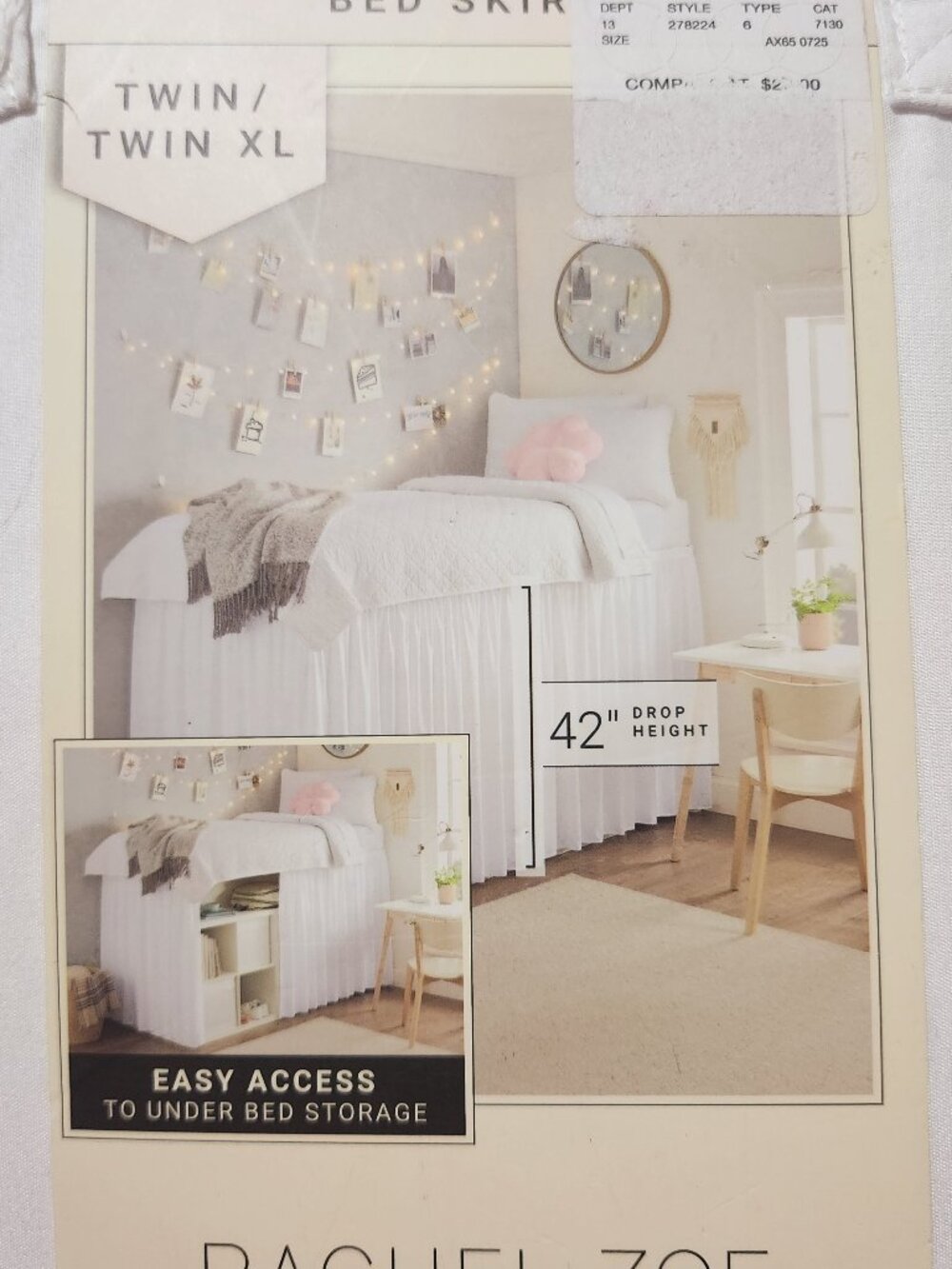 Rachel Zoe Twin Bed Skirt